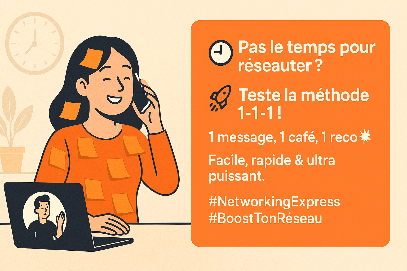 Pas le temps pour réseauter ? Teste la méthode 1-1-1! Coworking CO'LOC
